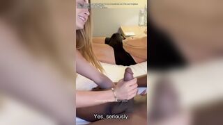 Cheating wife Maeva Sinaloa gets fucked in front of her Mari by big BBC